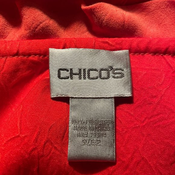 "Chico's" Textured Ruffled Jacket - Picture 6 of 6